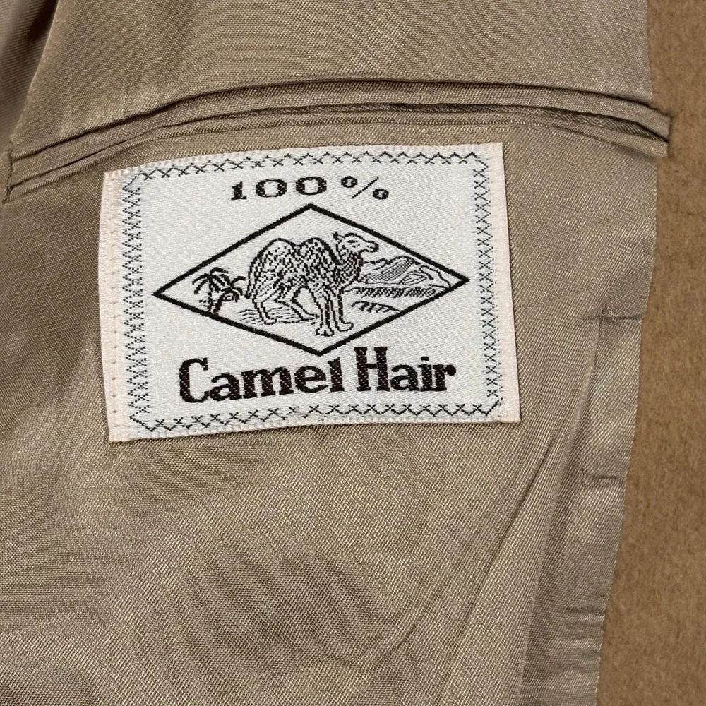 Vintage‎ Hunt Valley Blazer Mens 42 Beige Camel Hair Sport Coat Jacket